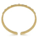Bujukan Pyramid Diamond Cuff – 21K Yellow Gold Edition - Image 4