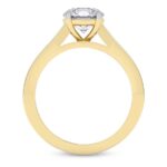 Yellow Gold Irene Side Stone Lab Diamond Ring - Image 2