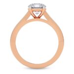 Rose Gold Irene Side Stone Lab Diamond Ring - Image 2