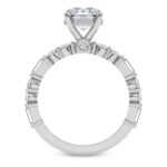 Enchanted Bliss White Gold Ring with Lab Diamond Accents - Image 3