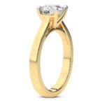 Yellow Gold Teagan Solitaire 1.5mm Lab Diamond Ring - Image 4