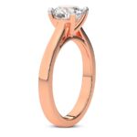 Rose Gold Teagan Solitaire 1.5mm Lab Diamond Ring - Image 4