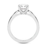 White Gold Azalea Classic Solitaire 1.5mm Lab Diamond Ring - Image 3