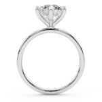 White Gold Six Prong Solitaire 1.5mm Lab Diamond Ring - Image 2