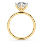 Six-Prong Solitaire Ring in Yellow Gold - Image 2