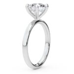 White Gold Six Prong Solitaire 1.5mm Lab Diamond Ring - Image 3