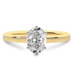 Six-Prong Solitaire Ring in Yellow Gold