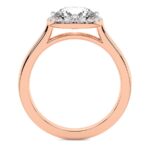 Rose Gold Harriet Halo 1.5mm Lab Diamond Ring - Image 3