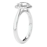 White Gold Harriet Halo 1.5mm Lab Diamond Ring - Image 4
