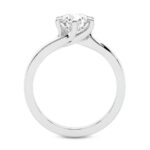 White Gold Seraphina Twist Prongs Solitaire 1.5mm Lab Diamond Ring - Image 3